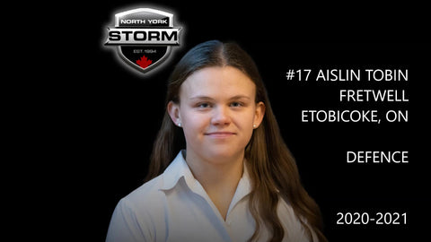 Aislin Tobin-Fretwell, number 17, Defence, 2020–21 North York Storm
