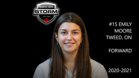 Emily Moore, number 15, Forward, 2020–21 North York Storm