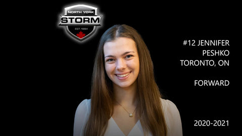 Jennifer Peshko, number 12, Forward, 2020–21 North York Storm