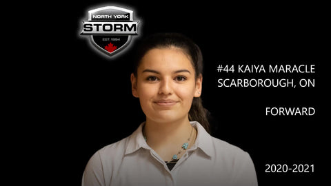 Kaiya Maracle, number 44, Forward, 2020–21 North York Storm