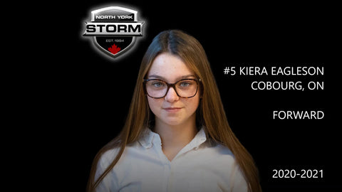 Kiera Eagleson, number 5, Forward, 2020–21 North York Storm
