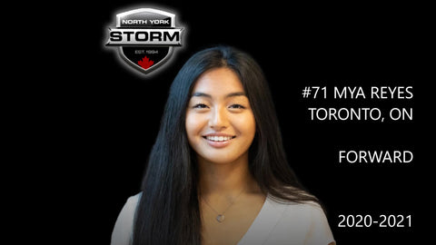Mya Reyes, number 71, Forward, 2020–21 North York Storm