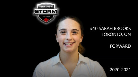 Sarah Brooks, number 10, Forward, 2020–21 North York Storm