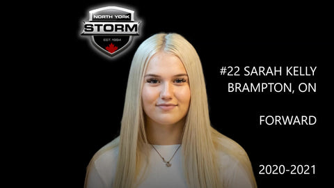 Sarah Kelly, number 22, Forward, 2020–21 North York Storm